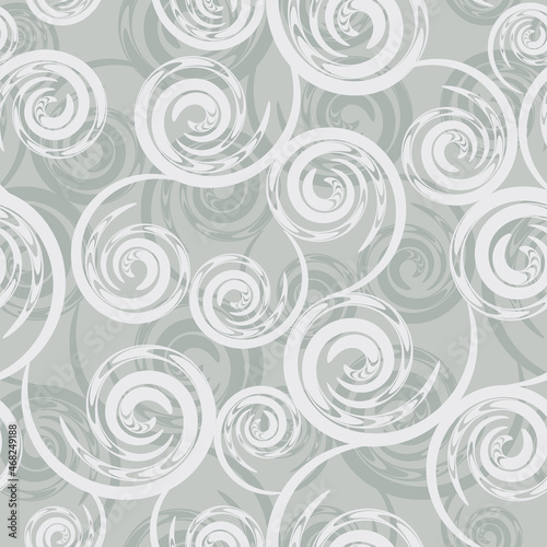 Vector curves beige seamless pattern
