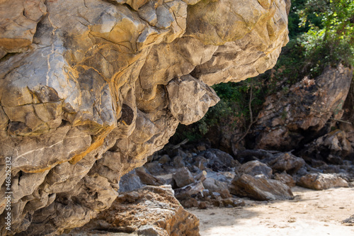 Stones in the beach coast