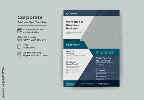  Modern corporate flyer template design