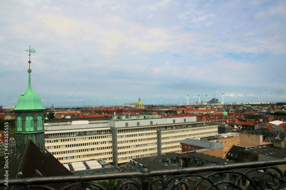 An aerial view of Copenhagan
