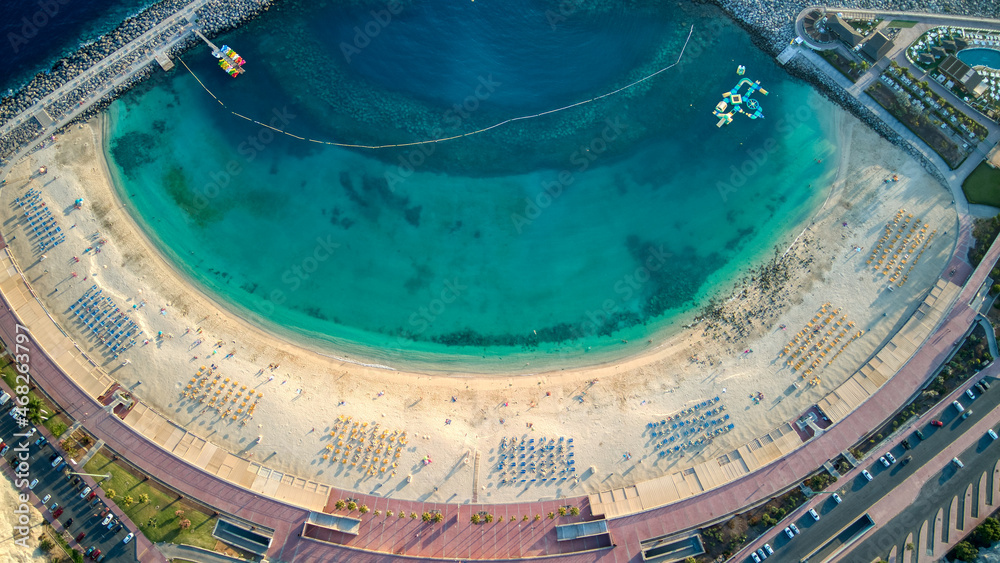 Vista aérea playa de Amadores, Gran Canaria, Canarias,