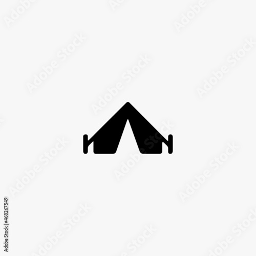 tent icon. tent vector icon on white background
