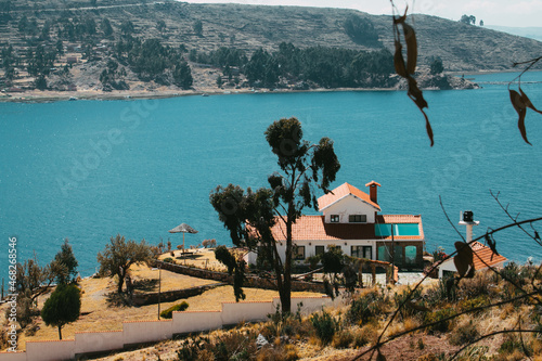 Lago Titicaca Estrecho de tiquina photo