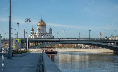 View of the Bolshoy Stone Bridge and the Cathedral of Christ the Savior