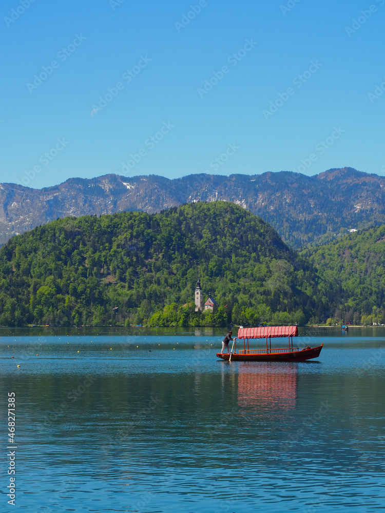 River Gondola on the Lake Bled