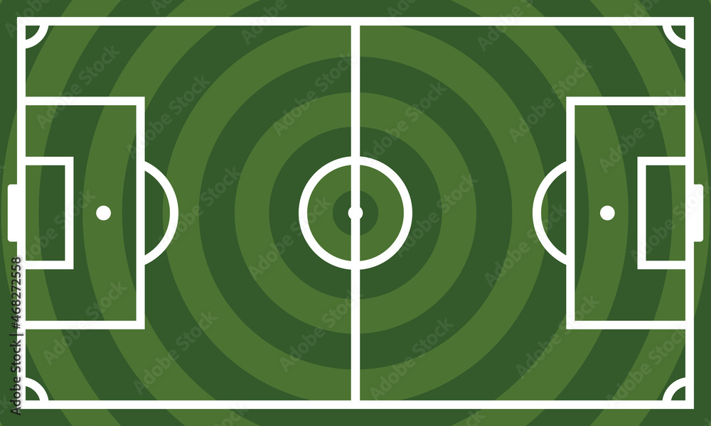 Obraz premium Football field graphic vector illustration, nice and very suitable for sports or football fans