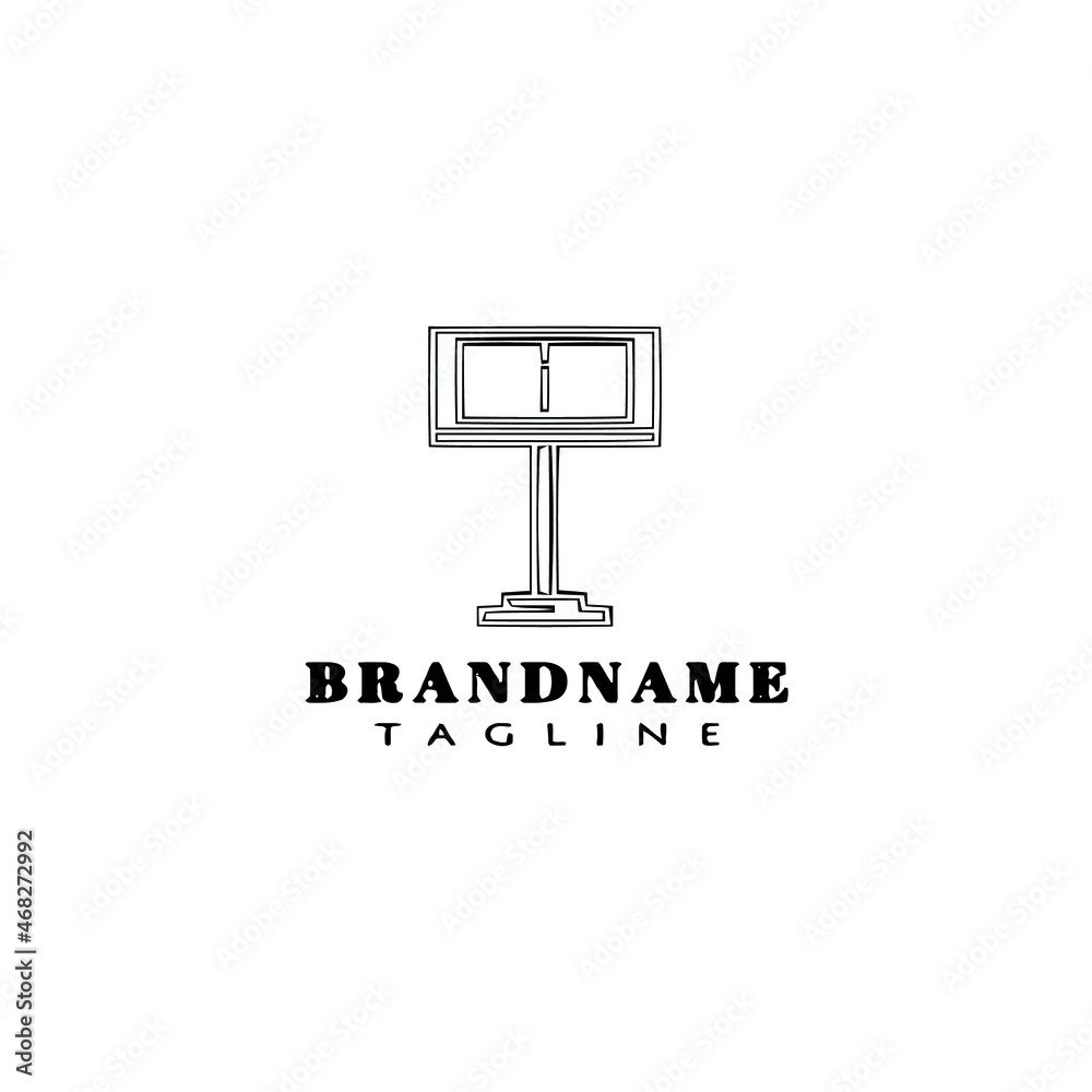 music sheet in stand logo cartoon design icon template black isolated vector illustration music sheet in stand logo cartoon design icon template black isolated vector illustration
