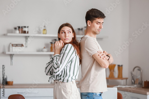 Upset young woman with her ...