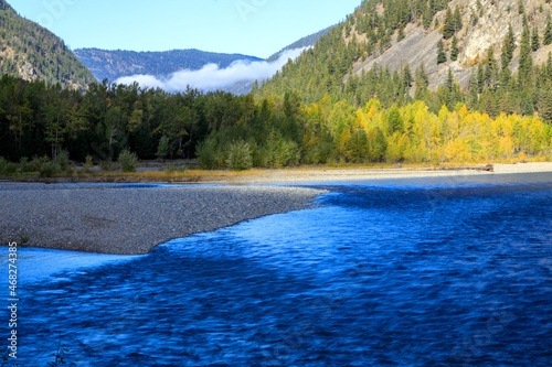 Similkameen River Autmn Landscape British Columbia photo