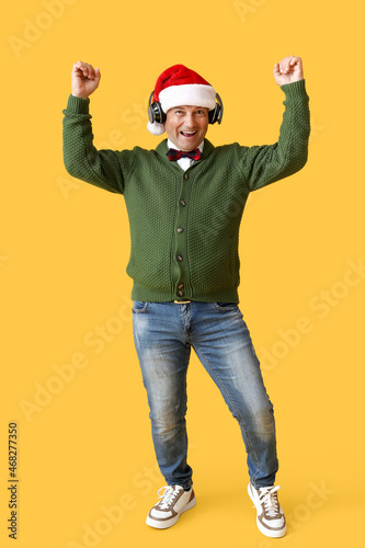 Mature man listening to Chr...