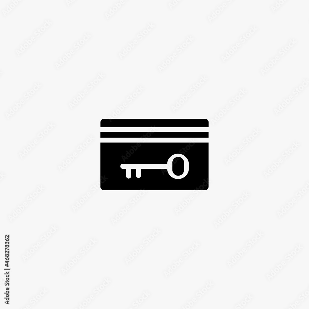 room key icon. room key vector icon on white background