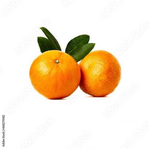 Orange fruit with orange leaves
