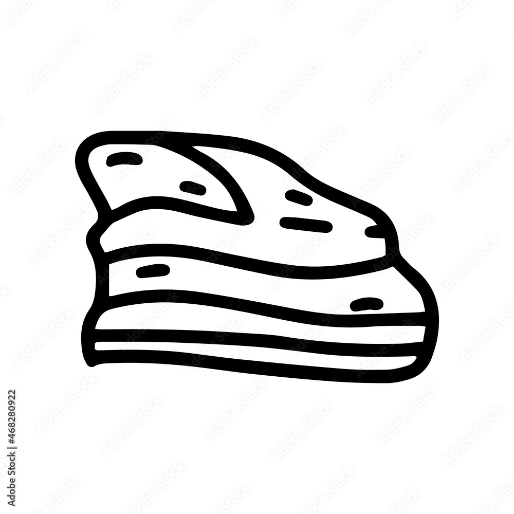 bacon line vector doodle simple icon design bacon line vector doodle simple icon design