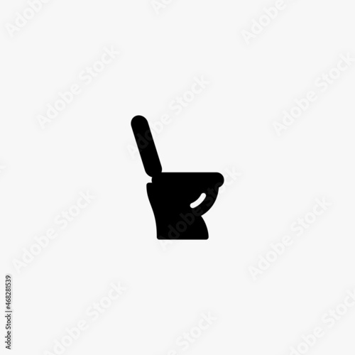 toilet icon. toilet vector icon on white background