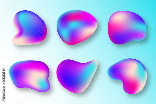 Organic liquid blobs shape collections