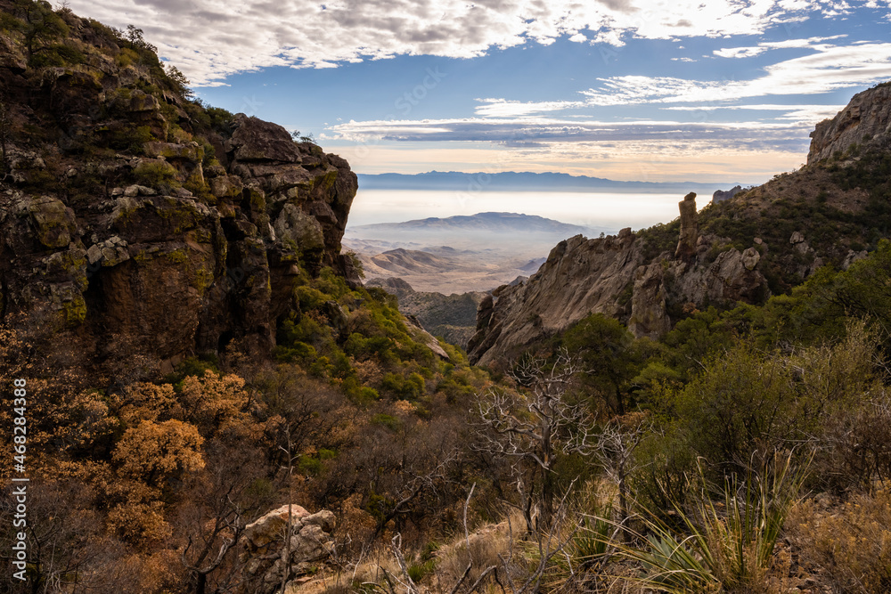 Boot Canyon Cuts into the Chisos Mountains