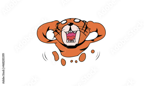 虎イラスト　年賀状に最適　2022年