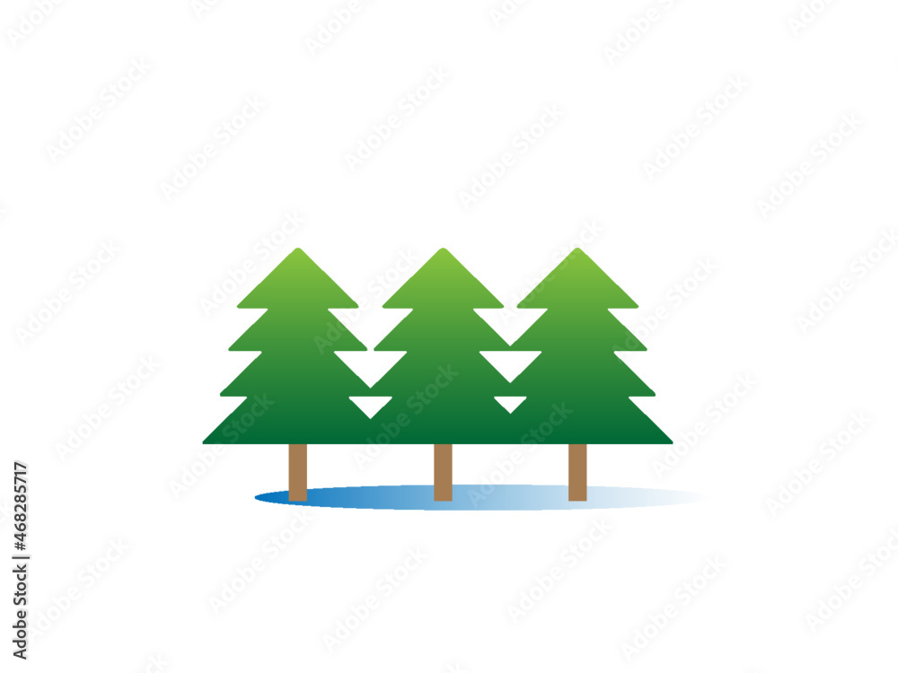 もみの木の林のベクターイラスト Stock Vector | Adobe Stock