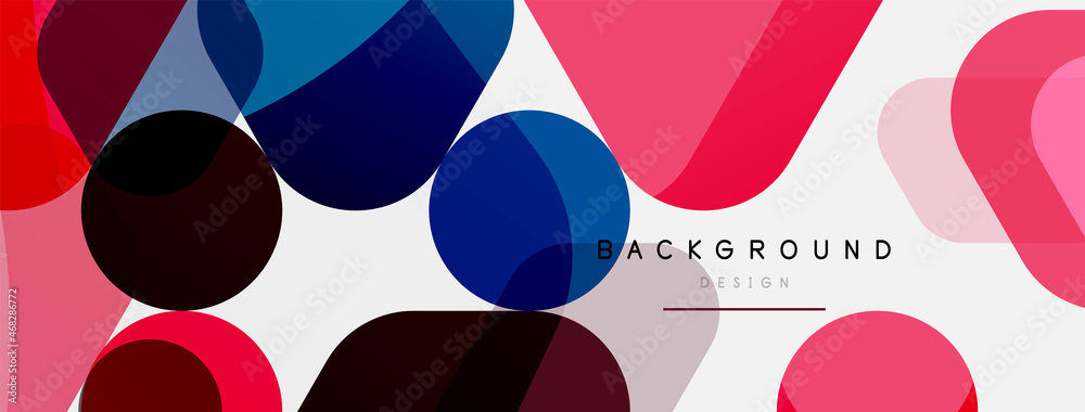 Color bubbles and rounded geometric shapes on white. Vector geometric minimal abstract background for wallpaper, banner, background, landing page Color bubbles and rounded geometric shapes on white. Vector geometric minimal abstract background for wallpaper, banner, background, landing page