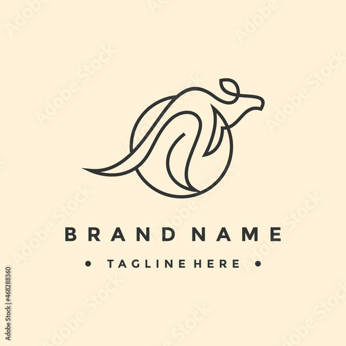 fast jump kangaroo logo