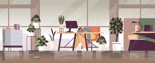 tired depressed businessman sleeping at workplace guy feeling desperate mental health diseases depression stress