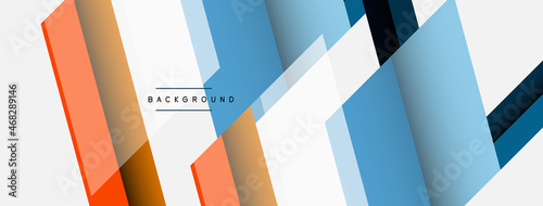 Vector background. Abstract overlapping color lines design with shadow effects. Illustration for wallpaper banner background or landing page
