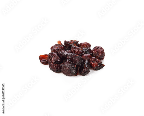 dried cranberry isolated on white background