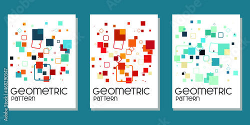 abstract geometric background for book cover, calendar, wall decor and tote bag