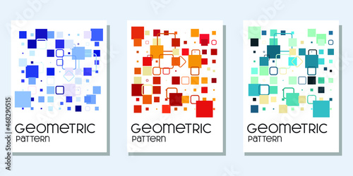 abstract geometric background for book cover, calendar, wall decor and tote bag