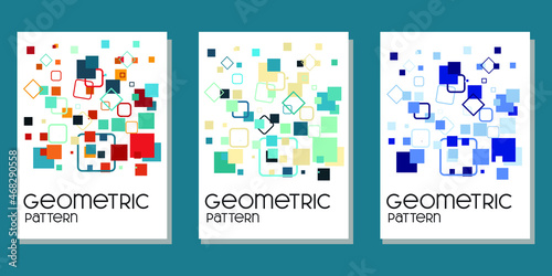 abstract geometric background for book cover, calendar, wall decor and tote bag