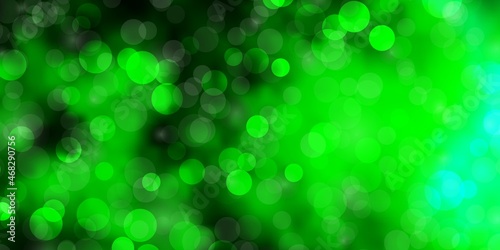 Light Blue, Green vector layout with circles.