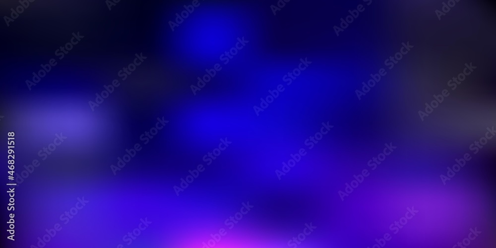 Fototapeta premium Dark blue, red vector blurred background.