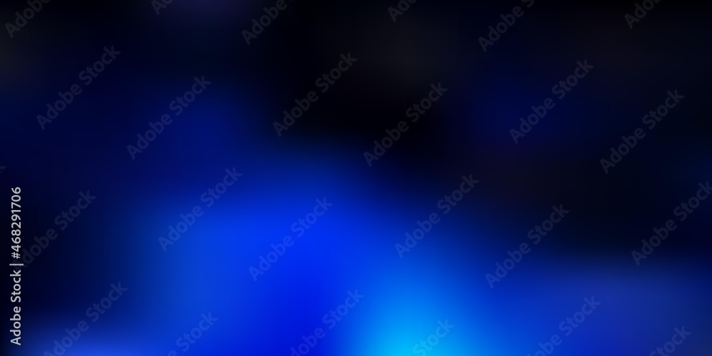 Dark blue vector abstract blur layout.