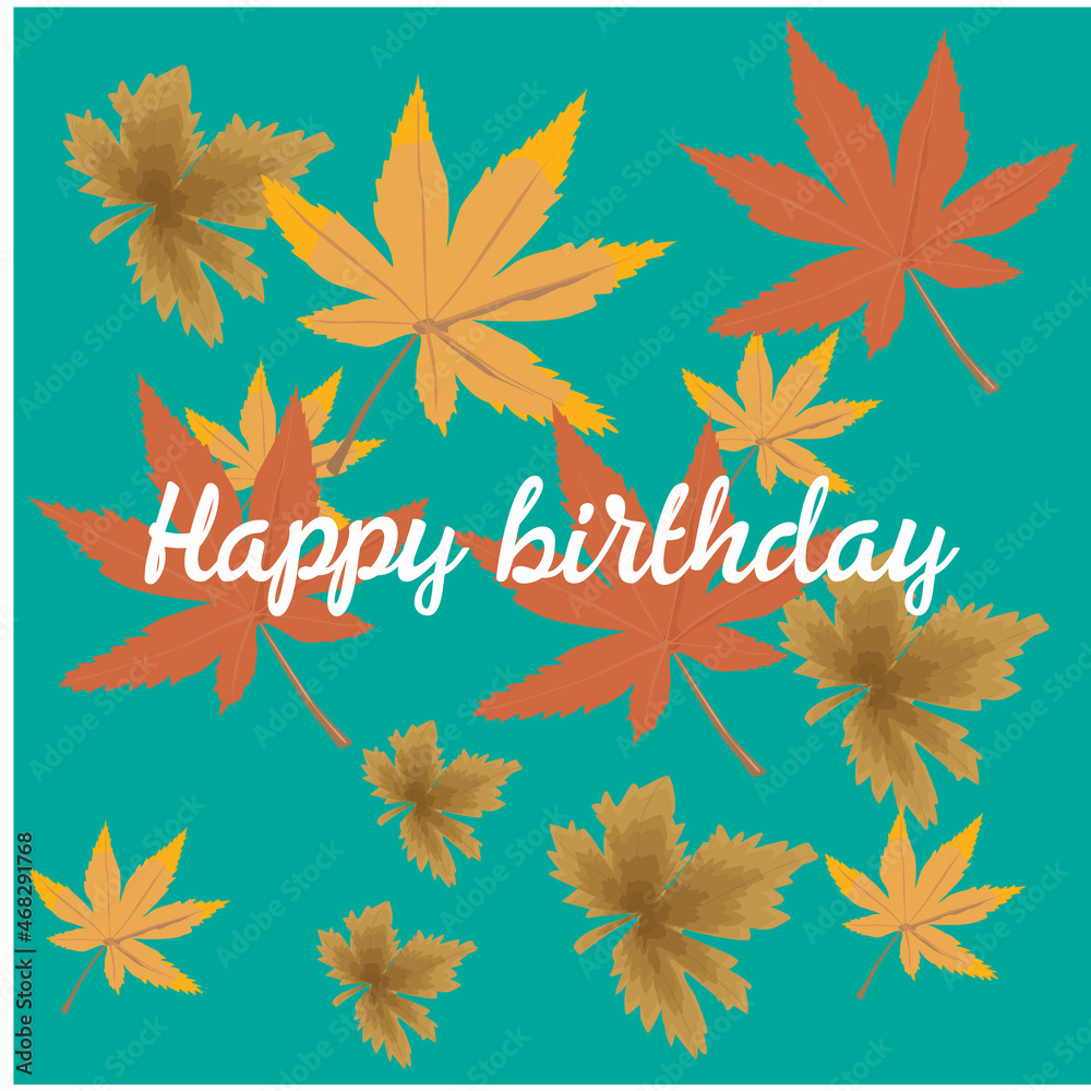 Obraz premium modern birthday greeting card design