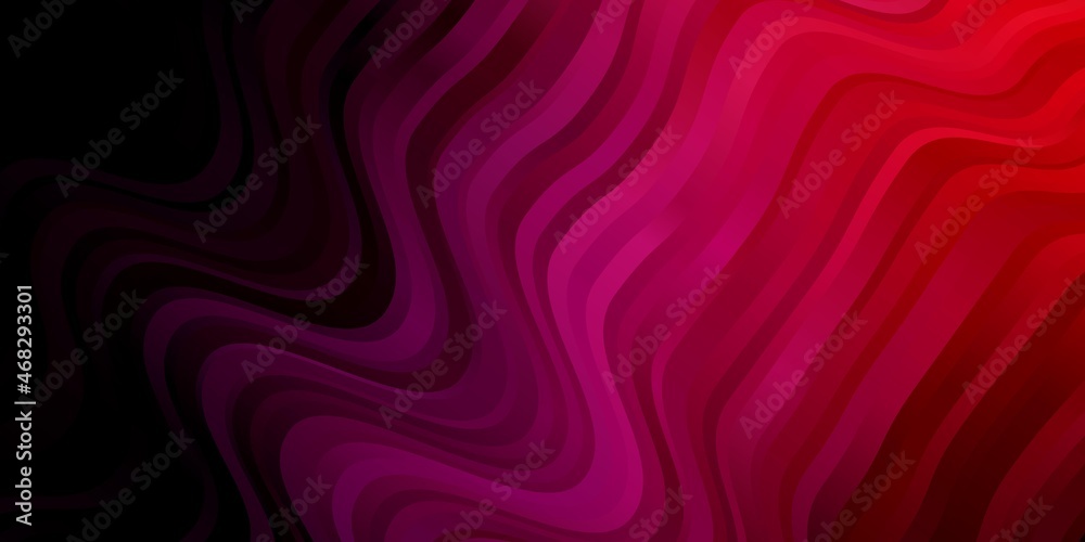 Dark Purple, Pink vector backdrop with circular arc.