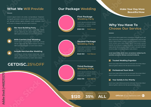 Wedding Organizer Trifold Brochure