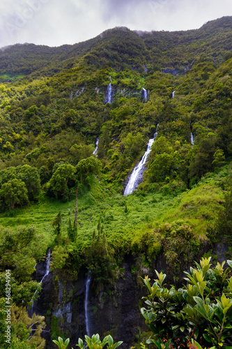 Waterfal called Le Voile de La Mariee, Salazie, Reunion Island