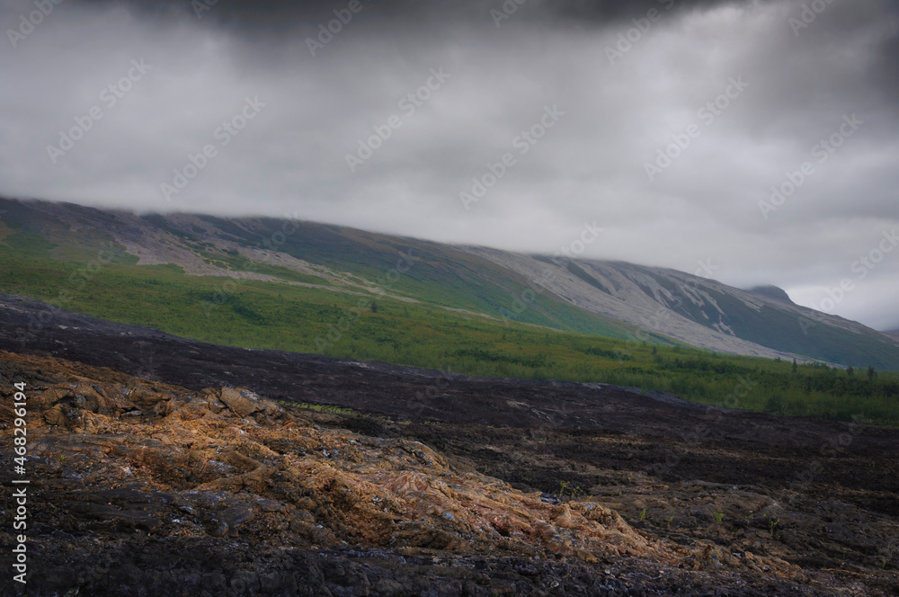 Volcanic rocks and landscape, Reunion Island