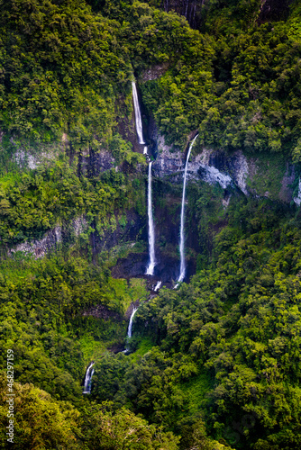 Waterfall at Takamaka Valley, Reunion Island