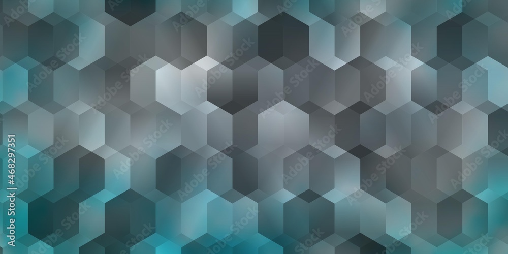Light Pink, Blue vector template in hexagonal style. Light Pink, Blue vector template in hexagonal style.