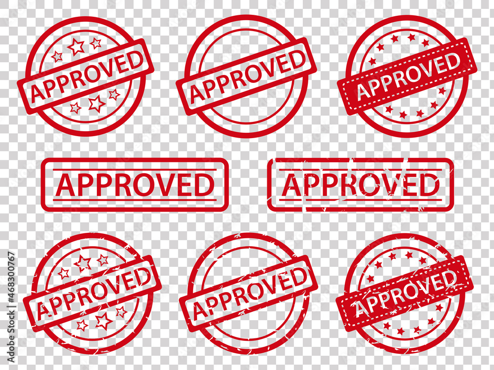approved rubber stamp set for element design approved rubber stamp set for element design