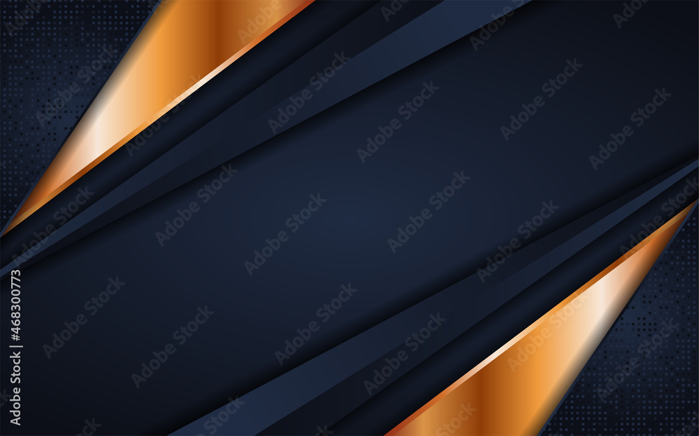 Modern Navy and Lines Gold with Overlap Layer Textured Background Design Modern Navy and Lines Gold with Overlap Layer Textured Background Design