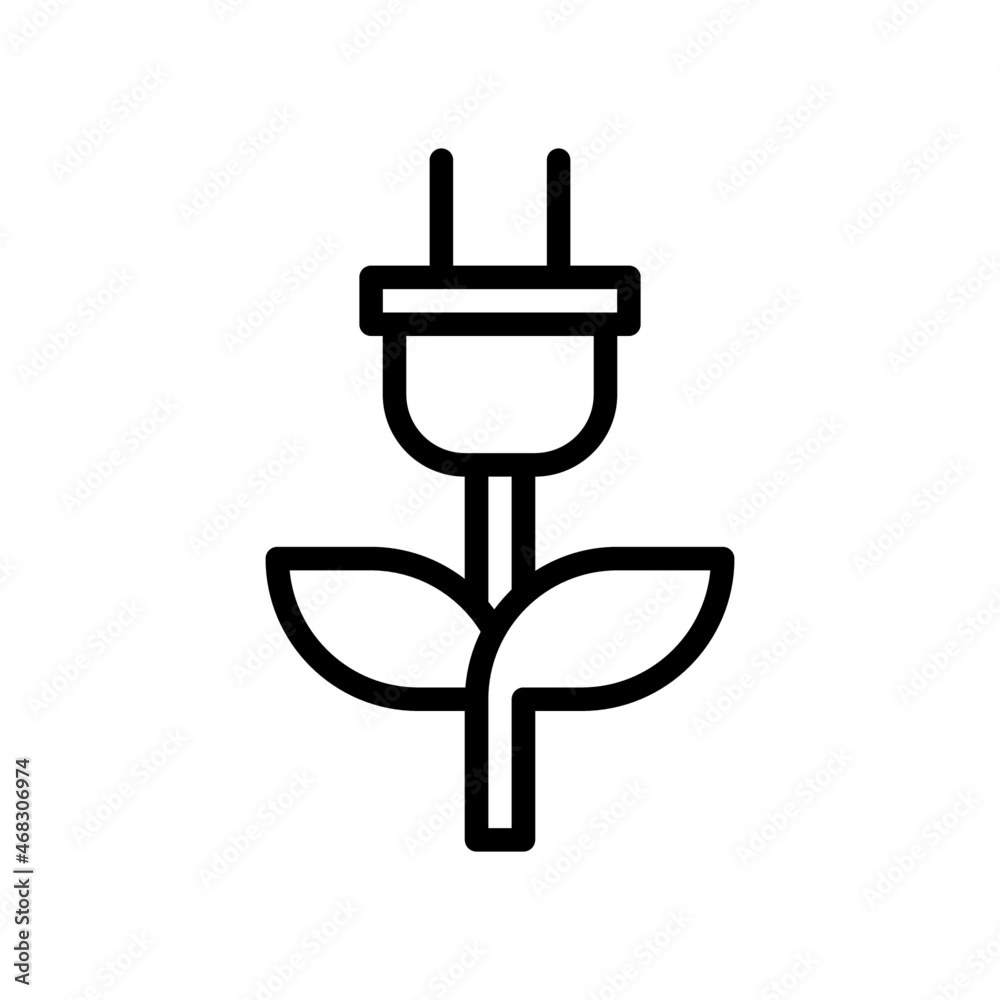 Green Energy Icon, Line style icon vector illustration, Suitable for website, mobile app, print, presentation, infographic and any other project. Green Energy Icon, Line style icon vector illustration, Suitable for website, mobile app, print, presentation, infographic and any other project.