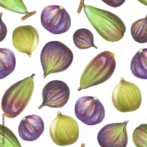 seamless pattern with figs