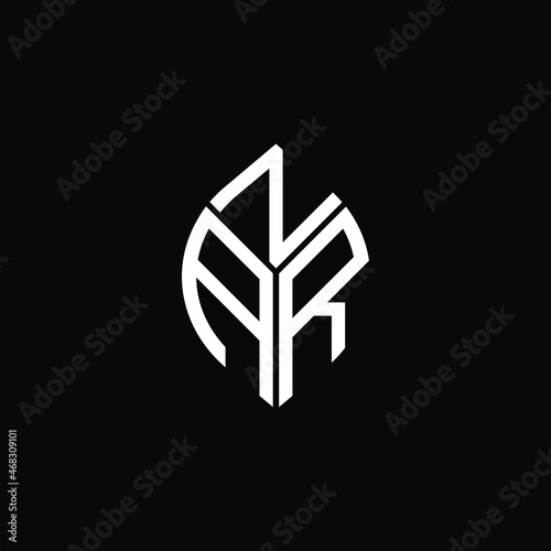 NAR letter logo creative design. NAR unique design
 photo