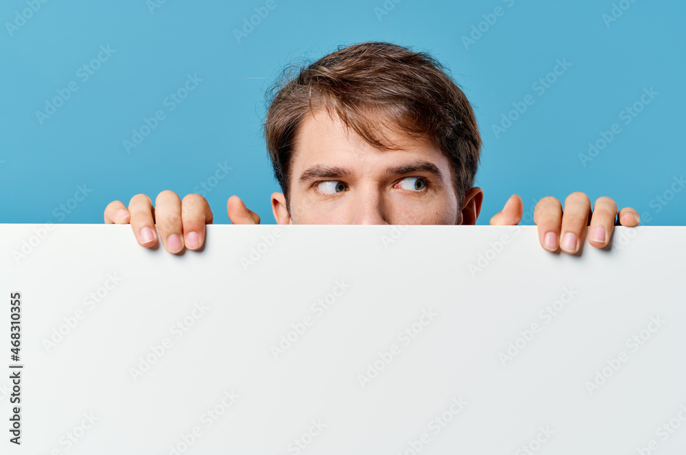 manager White billboard advertising copy-space Studio manager White billboard advertising copy-space Studio