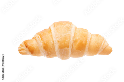 Croissant in isolated with clipping path.