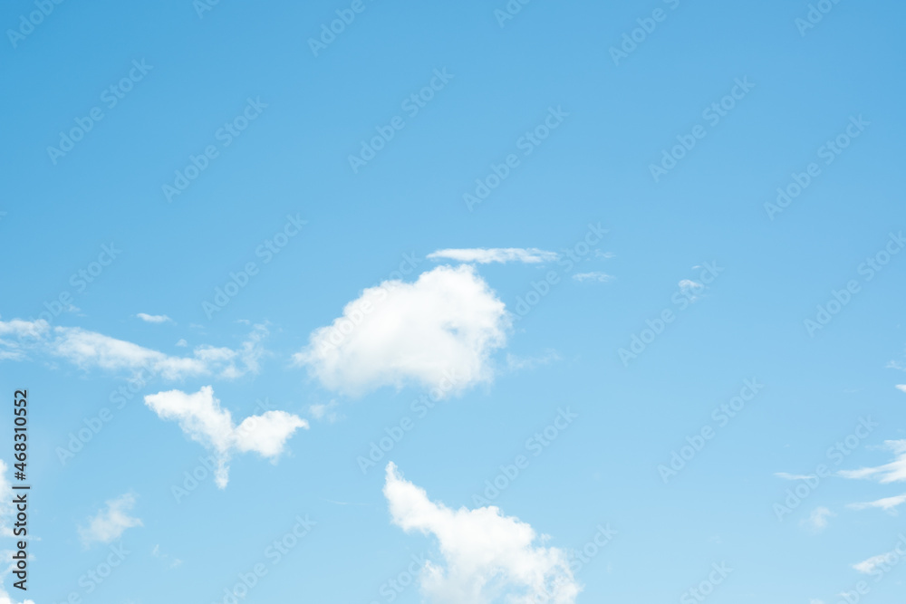 Many small clouds in blue sky.Summer cloudy.White clouds floating in the sky. Many small clouds in blue sky.Summer cloudy.White clouds floating in the sky.