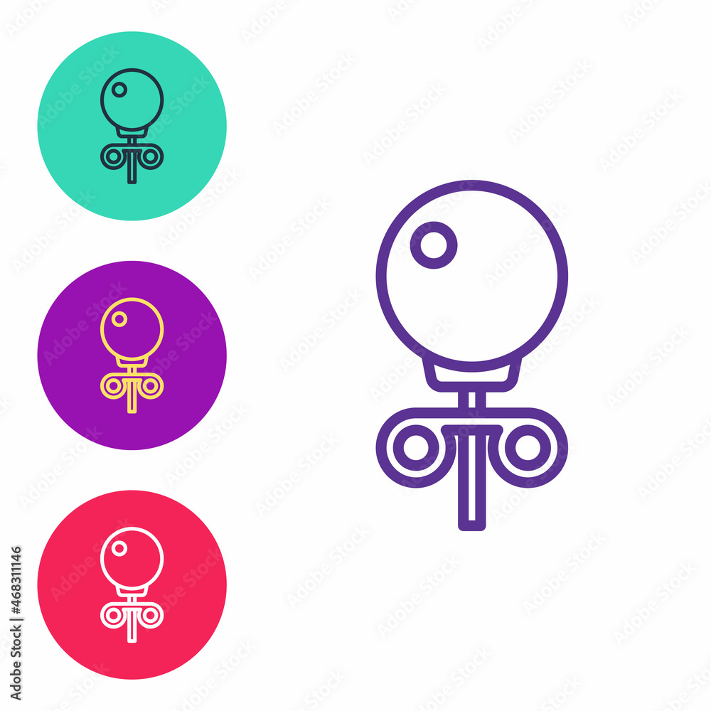 Set line Stud earrings icon isolated on white background. Jewelry accessories. Set icons colorful. Vector Set line Stud earrings icon isolated on white background. Jewelry accessories. Set icons colorful. Vector