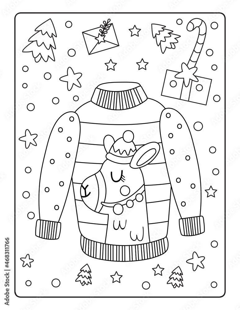 Christmas Coloring Pages for Kids, Winter Coloring Pages for Kids ...